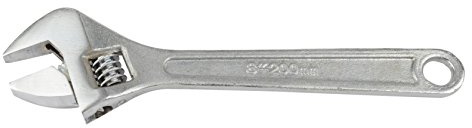 Brüder Mannesmann Rollgabelschlüssel 8 Zoll, verstellbar, verchromt-poliert, präzise Einstellung, langlebig, rostgeschützt, ideal für Werkstatt und Heimwerker, 1 Stück | M 120-08