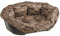 Ferplast Panier Chien avec Coussin en Coton Lavable, Lit pour Chien Rembourré, Corbeille en Plastique, Fond Perforé, Antidérapant, 85 x 62 x h 28,5 cm, Marron