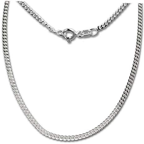 SilberDream Halskette silber Schmuck 70cm Panzerkette 925 Silber SDK20070 Silber Halskette
