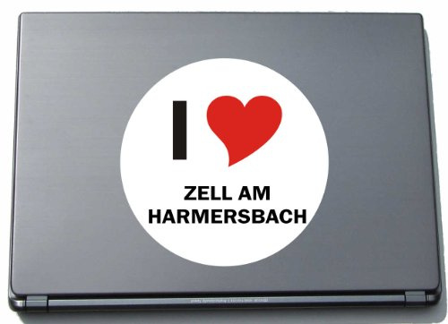 I Love Aufkleber - 210 mm mit Stadtname ZELL (Mosel) - Decal - Sticker - Laptop - Notebook - Laptopaufkleber - E-Reader - JDM - Die Cut - OEM - Sticker - JDM - Die Cut - OEM