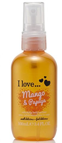 I Love Originals Mango & Papaya Body Spritzer, Formulated With Natural Fruit Extracts to Keep You Cool & Fragranced, Travel-Size Essential Providing On-The-Go Refreshment, Vegan-Friendly - 100ml