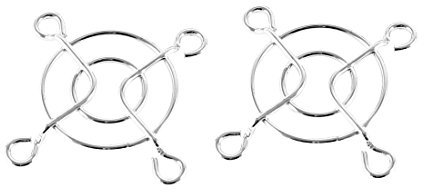sourcing map 2 Pcs Metal Wire Finger Guard Protect Grill for 40mm PC Cooling Fan