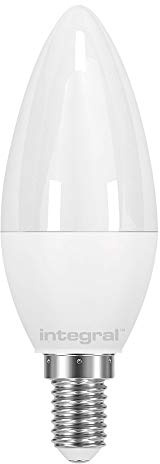 Integral LED Warm Light Non-Dimmable LED Bulb Frosted Candle Lamp (E14 Small Edison Screw, 5.9 W, 2700 k, 470 lm) - White