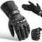 Evo New Leather Motorbike Motorcycle Bike Heavy Duty Waterproof Winter Thermal Carbon Shell Gloves Winter Thermal Inner Gloves Included FREE (X-Large)