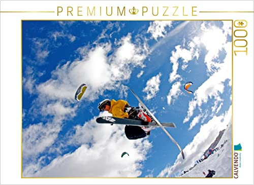 CALVENDO Puzzle EIN Motiv aus dem Kalender Snowkiting | 1000 Teile Lege-Größe 64 x 48 cm Foto-Puzzle für glückliche Stunden