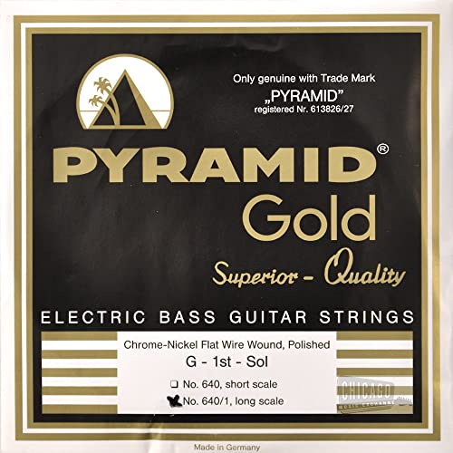 Pyramid Gold Saitensatz, Flatwound Long Scale Bass Saiten 40–105