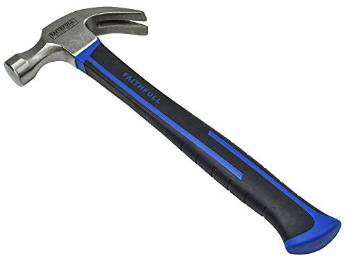 Faithfull FAICH8FG Fibreglass Handled Claw Hammer 227g (8oz)