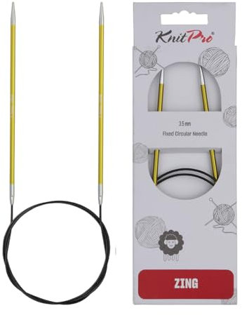 KnitPro K47097 Rundstricknadel, Metal, Grün, 60cm / 3.5mm