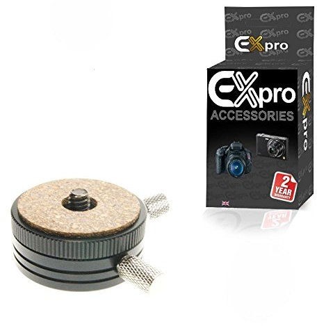 Ex-Pro® Mountable Circular Tripod Replacement QR1 Quick release plate system for SLR DLSR Tripod 40mm with QR Plate