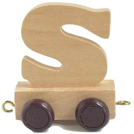 Childrens Personalised Wooden Alphabet Letter Train A-Z Name Set All Letters Available (Letter S)