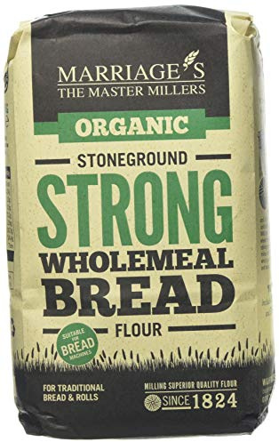 W H Marriage Organic Strong Wholemeal Flour 1000 g (order 6 for trade outer)