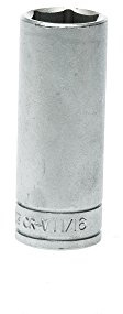 Teng M380222c Deep Socket 11/16af 3/8 Square Drive
