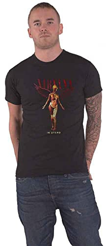 Live Nation Men's Nirvana - in Utero Crew Neck Short Sleeve T-Shirt, Black, XX-Large