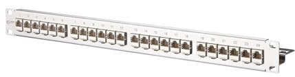 METZ CONNECT E-DAT module 24x8(8) 1U Panneau de brassage Cat.6A, acier inoxydable