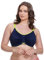 ELOMI Damen Plus Size Energise Underwire Bra Sport-BH, Navy, 100F