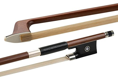 GEWA Violinbogen Massaranduba Student 4/4 Naturhaar, kantige Stange, Ebenholzfrosch mit Schübchen