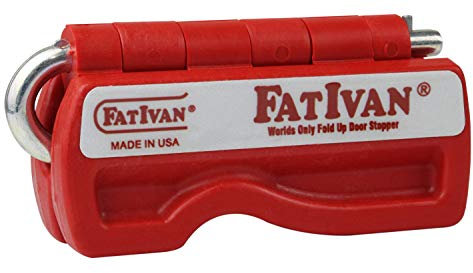The Original Fat Ivan Fold Up Doorstop Wedge with Magnet (Red)