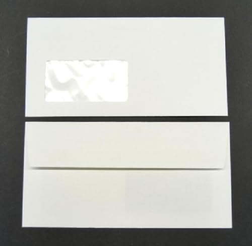 Briefumschläge Conqueror Texture DINlang 120g/qm HK Fenster VE=500 Stück weiß