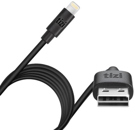 tizi flip – Lightning Kabel mit doppeltseitigem USB-Flip Stecker (3m, schwarz), Apple Mfi Zertifiziert, Daten- und Ladekabel mit reversiblem Stecker.