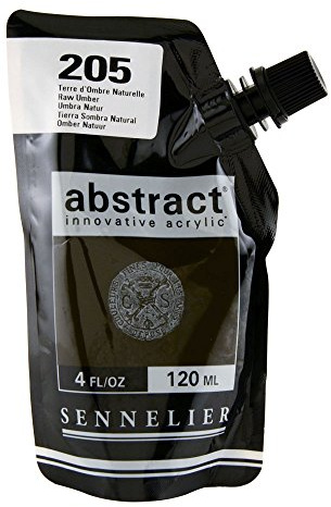 Sennelier Abstract innovative acrylic 120ml 4oz - Satin Raw Umber