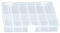 hünersdorff Sortimentskasten PP-Compact mit 12 Fächern | stabile Sortierbox für Schrauben und andere Kleinteile | feste Facheinteilung | 17 x 25 x 4,6 cm, transparent