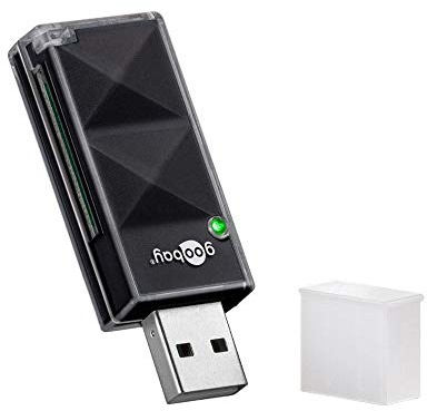 Goobay 95682 USB 2.0 Card Reader, Black