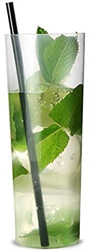 Slim jim tumbler, bicchieri per cocktail highball, in polipropilene, 300 ml, pacco da 10; bicchieri riutilizzabili in plastica da 30 cl, bicchieri slim jim in plastica