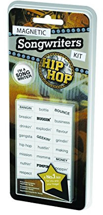 Magnetic Songwriters Kit - Fridge Magnets (Gangster Hip Hop), Orange