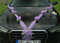 Organza M Auto Schmuck Braut Paar Rose Deko Dekoration Organza M Hochzeit Car Auto Wedding Deko (Lila/Violett)