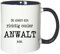Mister Merchandise Kaffeetasse Becher So Sieht EIN richtig Cooler Anwalt