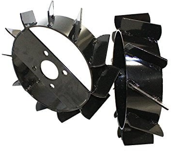 Bricoferr Par de ruedas de hierro 350 x 8