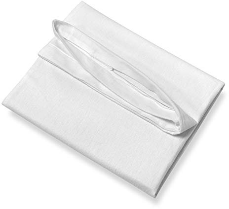 SETEX Antiallergen Kissen-Schonbezug, 40 x 80 cm, Evolon-Vlies, Kissenbezug für Kopfkissen, Protect & Care Bettwäsche, Weiß