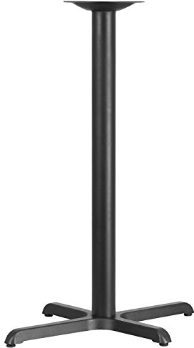 Flash Furniture Beverly 23.5'' x 29.5'' Restaurant Table X-Base with 3'' Dia. Bar Height Column