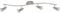 Trango 4-flammig 2005-042 LED Deckenleuchte *ANY* inkl. 4x 3 Watt GU10 LED Leuchtmittel in Edelstahl-Optik I Deckenlampe I Deckenstrahler I Deckenspots I Wohnzimmer Lampe schwenkbar und drehbar