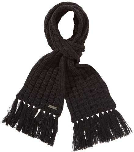 Döll Unisex Schal Strick-Schal 1347790522, Einfarbig, Gr. One size, Schwarz (caviar 1010)
