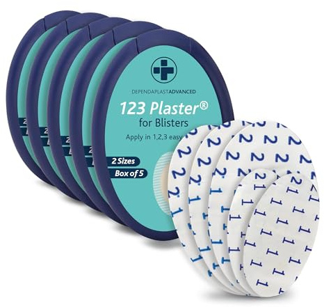 Reliance Medical Blister Plasters for feet and Toes - 25 Hydrocolloid Dressings for feet Wounds - Toes Fast Healing and Instant Pain Relief - 2 Sizes (Pack of 25)