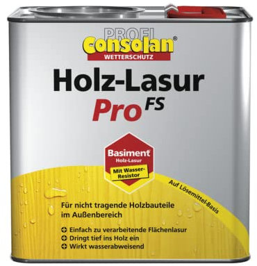 Profi Consolan Holz-Lasur Pro FS Holzlasur 0,75l 2,5l (0,75L, Kastanie)