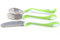 Award Winning CleverGrip Training Fork, Knife & Spoon Cutlery Set from 24 Months - BPA Free - Green