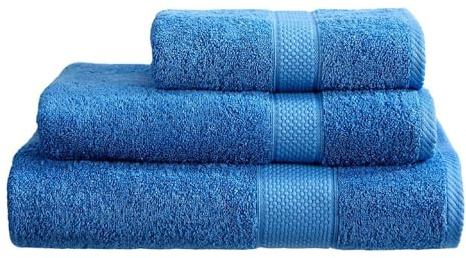 Linens Limited - Hand Towel for Bathroom and for Kitchen, Great as Face Towel, Guest Towel, and More, Turkish Cotton, Soft and Luxurious, Super Absorbent, Machine Washable (Cobalt Blue)