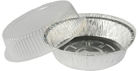 PAPSTAR 250 Schalen, Alu mit Dom-Deckel, PS rund 770 ml Ø 18,2 cm · 8 cm