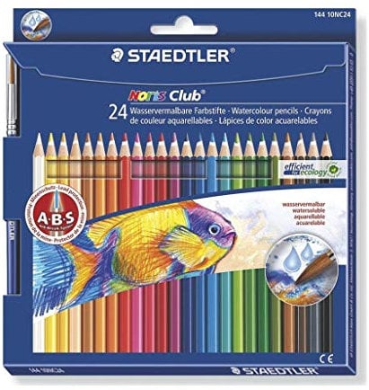 Staedtler Farbstifte Noris Aquarell, 24er Kartonetui