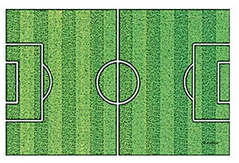 Modecor Italiana Feuille en azyme Terrain de Foot 20 x 30 cm