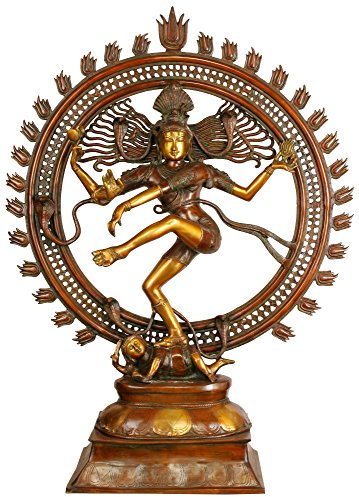 Exotic India Lord Shiva as Nataraja (Large Statue) - Brass Statue