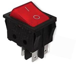 1 x Interruptor bipolar luminoso rojo 15 A – 250 V