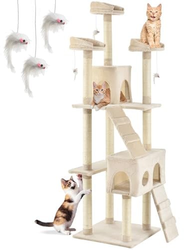 Sam’s Pet Arbre à chat Amy – Hauteur :170 cm - Disponible en 7 couleurs différentes