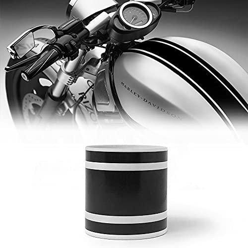 4R Quattroerre.it Strisce Adesive Moto Bike Racing Stripe 3 Fili, Nero, 8 cm x 2 m