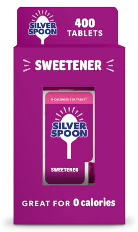 Silver Spoon Sweetener Tablets, 400 Tablets | Zero Calories - Just Click and Enjoy - Ideal for Tea and Coffee