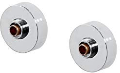 Bristan Bar Shower Valve 2nd Fix Wall Mounted Fixing Kit 3/4 Inch Connections Chrome Plated (WMNT10 C)