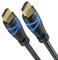 BlueRigger 4K HDMI Cable 7.5M/25FT (4K 60Hz, HDR10, HDCP2.3, High Speed 18Gbps, in-Wall CL3 Rated, eARC) - Compatible with PS5, Xbox, Roku, Apple TV, HDTV, Blu-ray, PC, TV Stick, Nintendo Switch