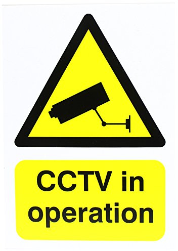 SIGNSLAB SR11221 GN00751R Warning Sign CCTV In Operation, A5, PVC